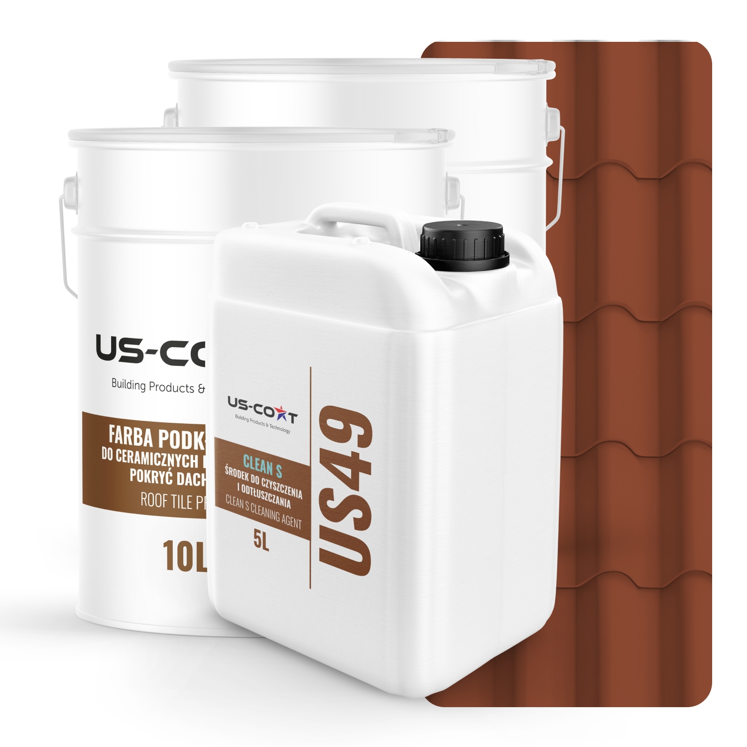 Farba Na Keramické Strešné Krytiny Sada Tehlová RAL8004 74m2 Polomatná Od Výrobcu