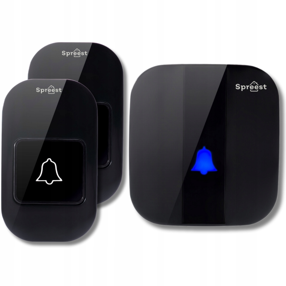 Dzwonek Bezprzewodowy Do Drzwi Do Furtki Na Baterie Wodoodporny 2 Przyciski