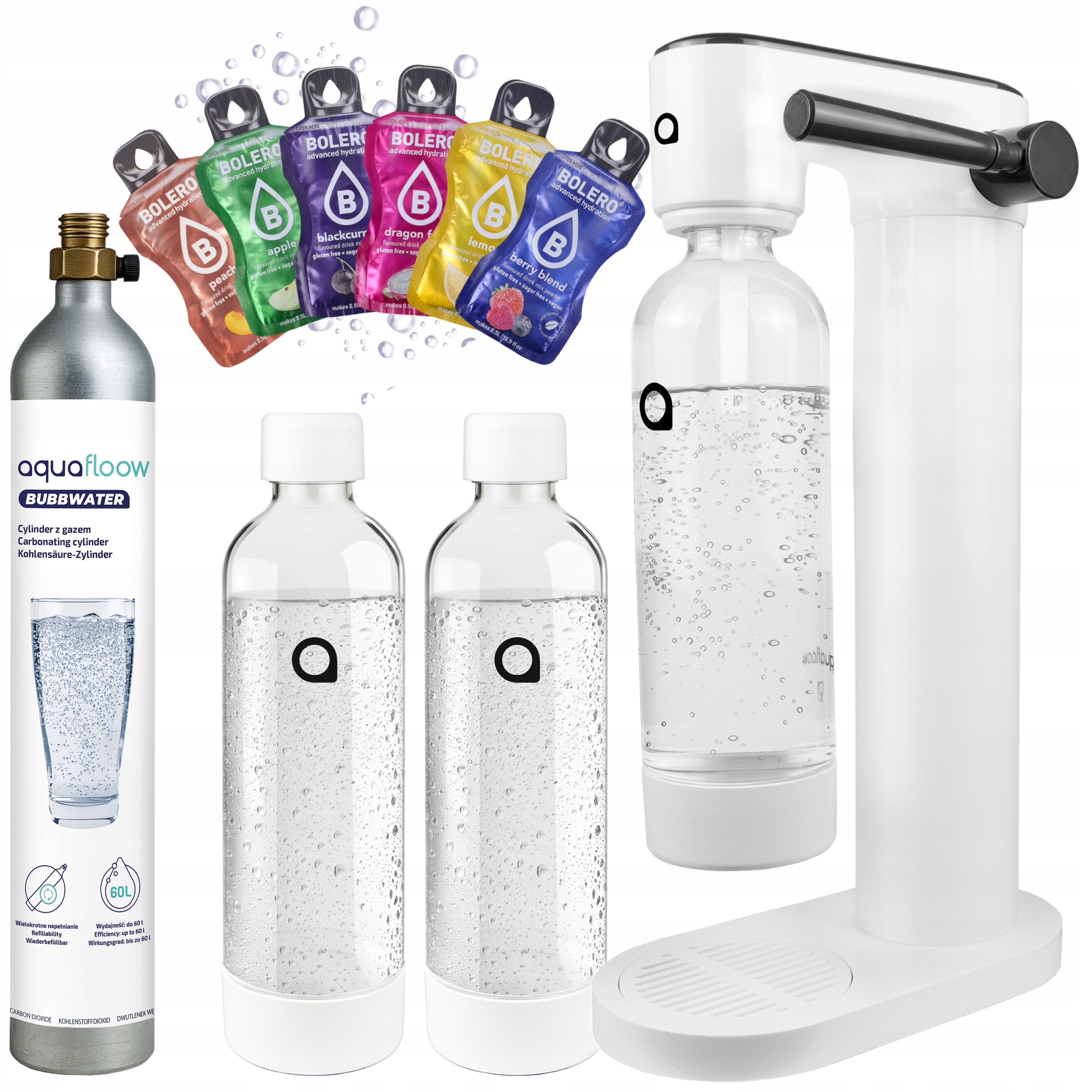 Výrobník Sody Aquafloow Láhev CO2 2X Láhev Na Vodu Bolero