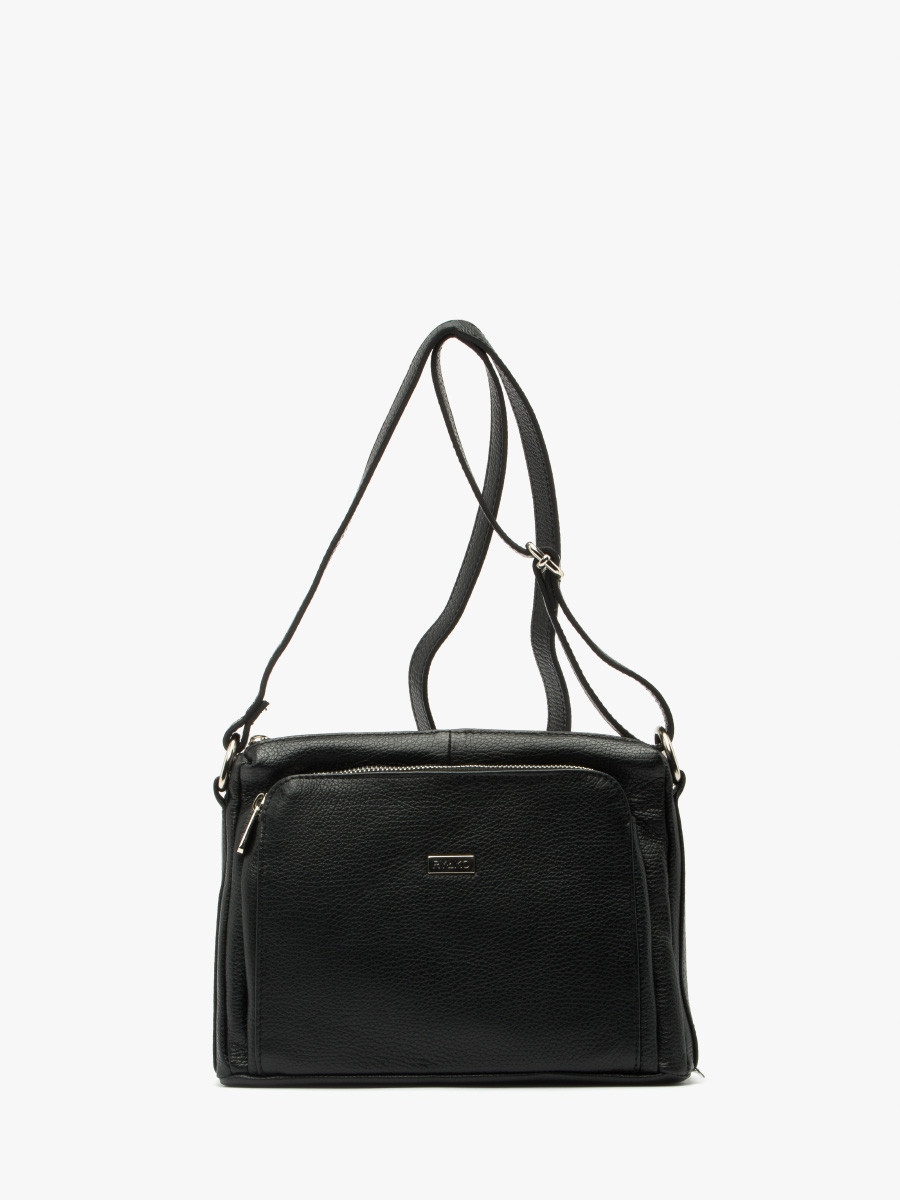 

Ryłko czarna skórzana torebka damska