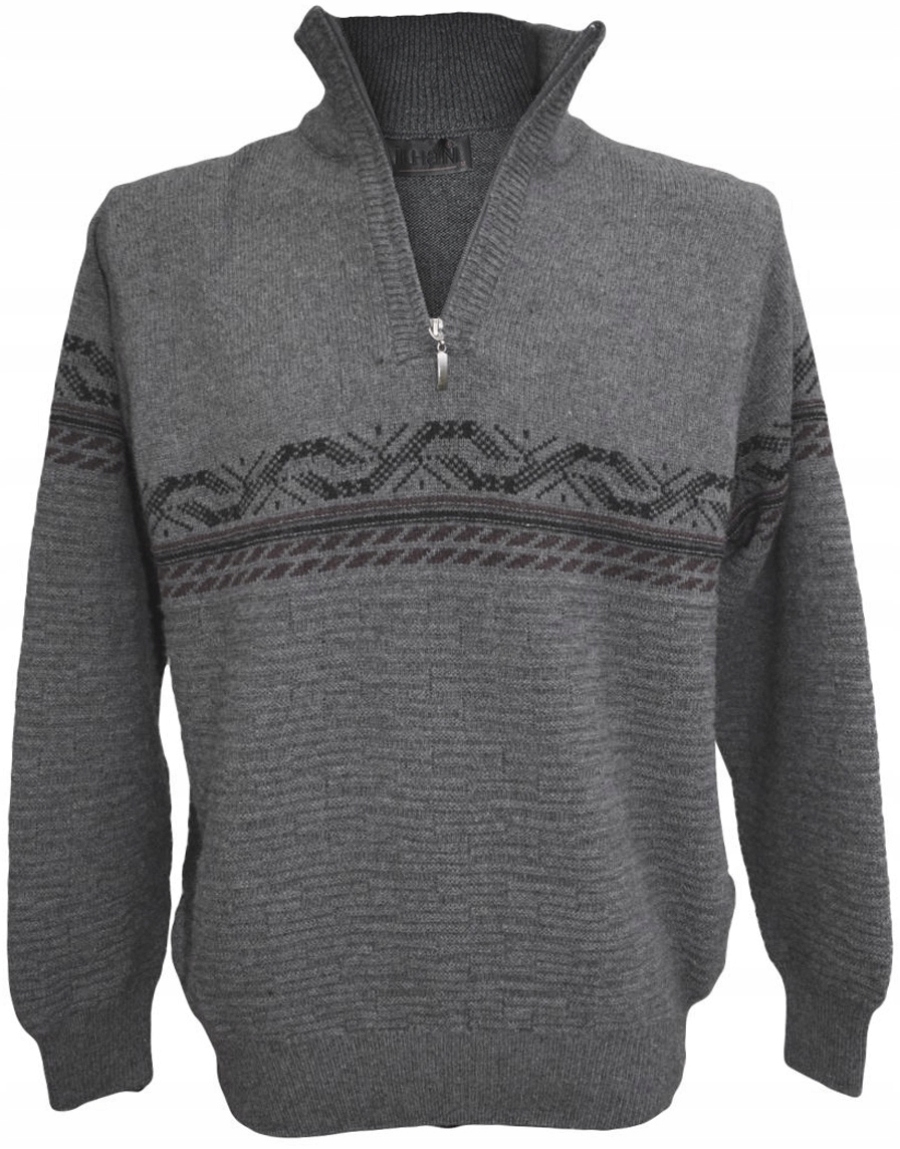 

03 032 Sweter Rozpinany Golf Szary roz. M