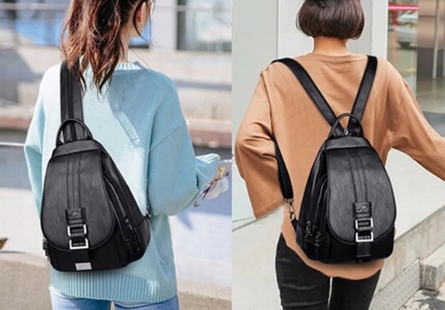 PLECAK DAMSKI PLECACZEK MIEJSKI DO SZKOŁY PRACY EKO SKÓRA VINTAGE TORBA 2W1 Rodzaj elegancki