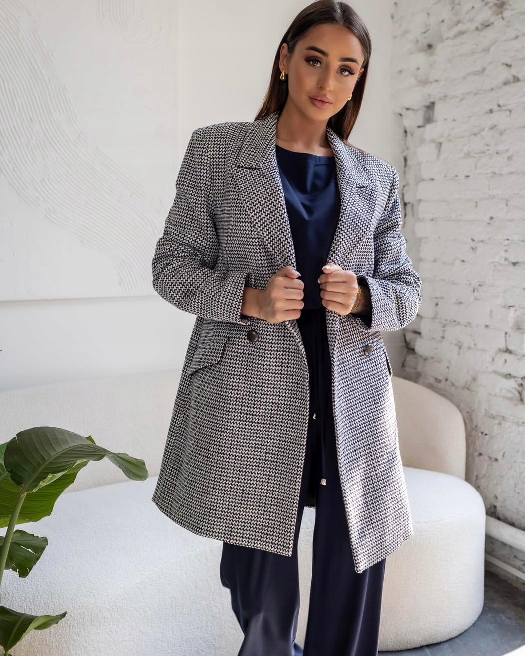 Kabát Krata Bílý s bronzem Model 0995 Lalous velikost S