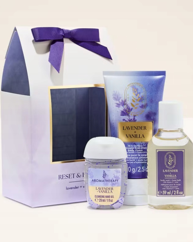 Bath & Body Works Lavender Vanilla zestaw 3 kosmetyków