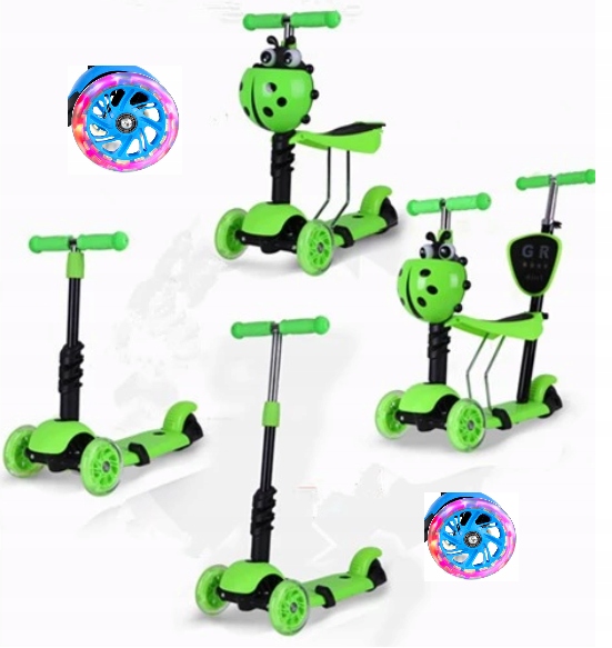 HULAJNOGA TRÓJKOŁOWA BALANSOWA LED 5W1 BIEDRONKA ŚWIECĄCE KOŁA UCHWYT Rodzaj trójkołowa
