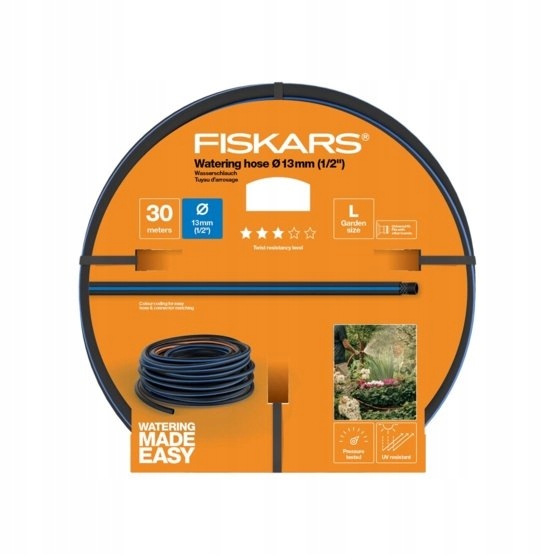 

Fiskars Wąż Ogrodowy 13MM 1/2'' 30M -Q3 1027103