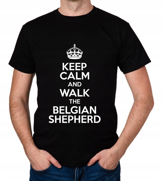 

koszulka Keep Calm Walk Belgian Shepherd prezent