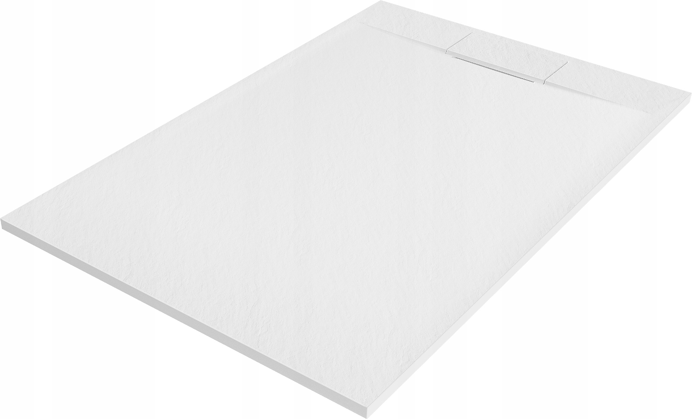 Mexen Otto Brodzik Prostokątny Smc Struktura Kamienia 130 x 90 CM Biały