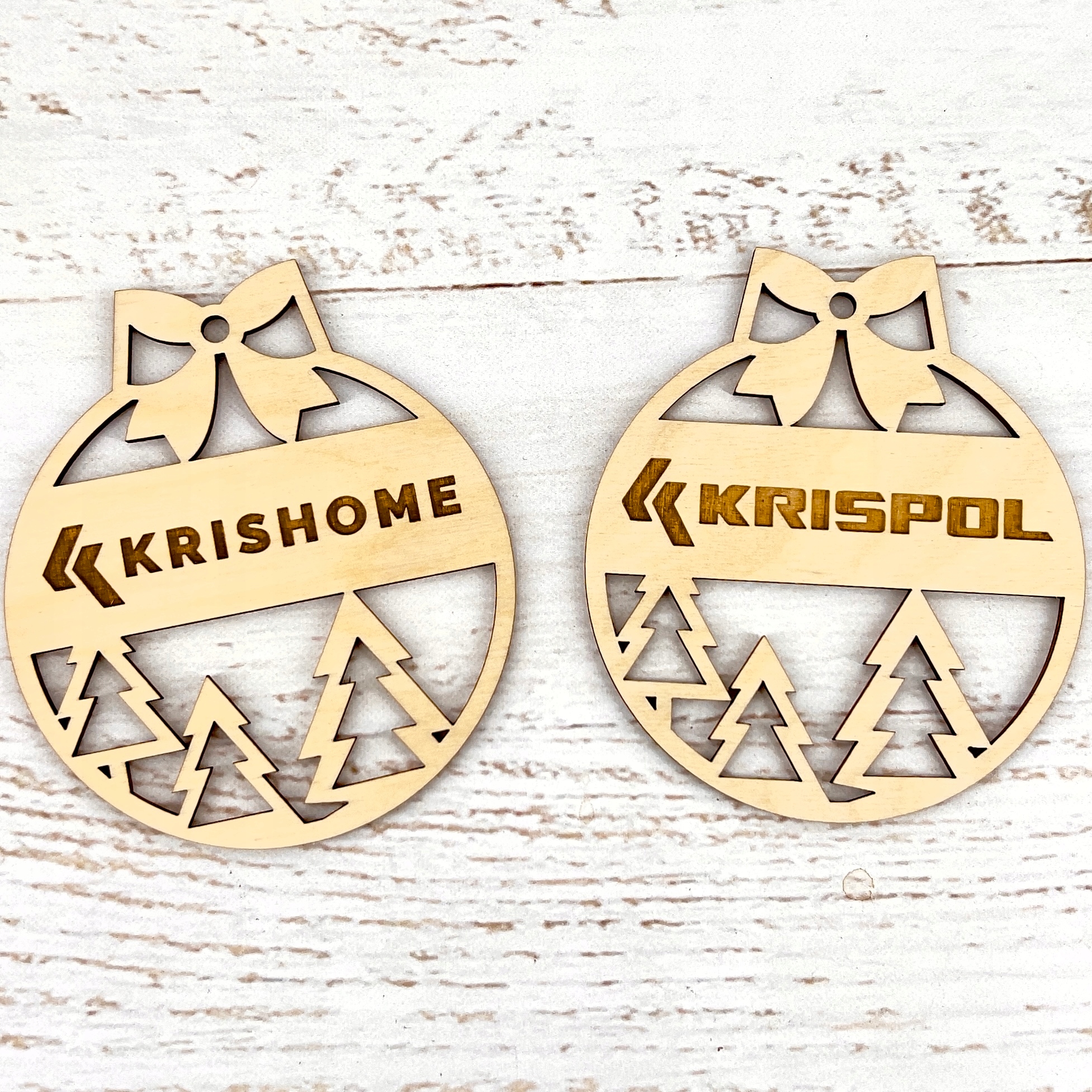 Personalizované vánoční přívěsky s vaším jménem/LOGO 100 Ks