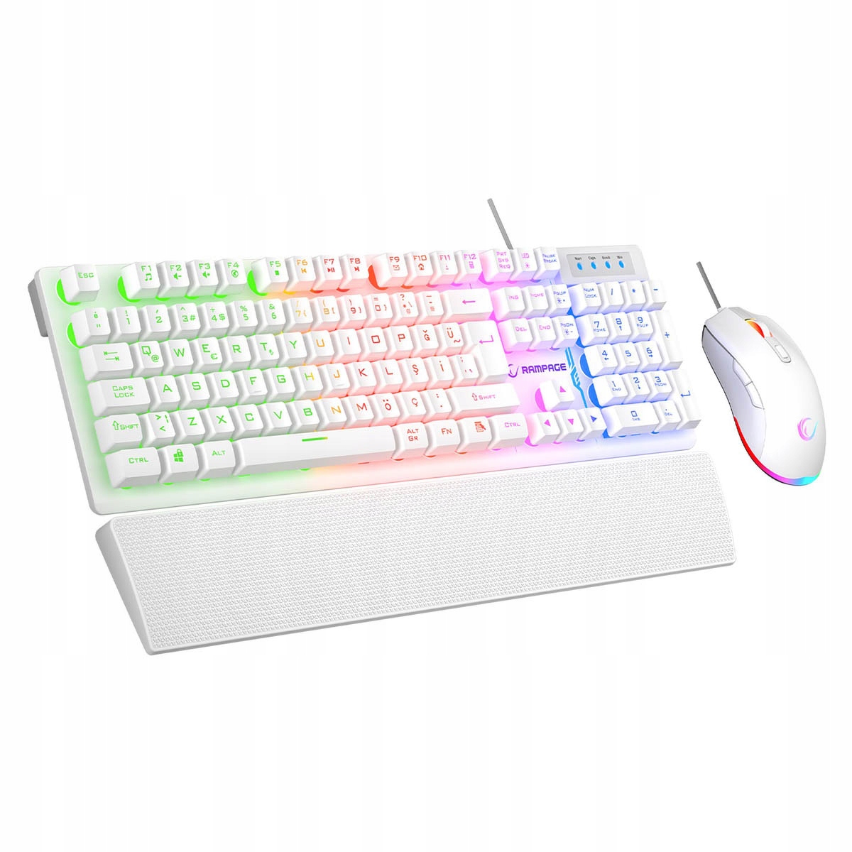 Rampage Fortuna Sada herní klávesnice s podložkou a myší 12800 Dpi
