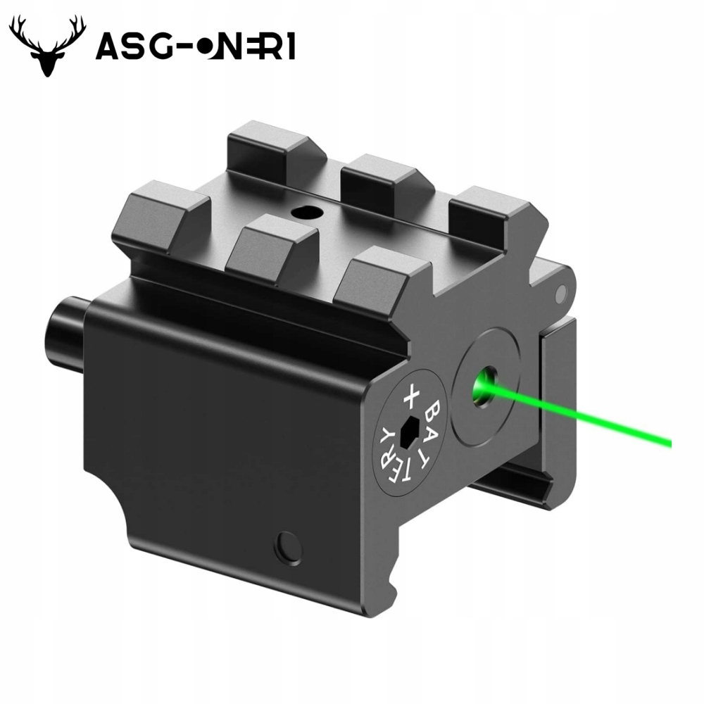 Laserový zaměřovač se zeleným laserem pro Weaver nebo Picatinny lištu