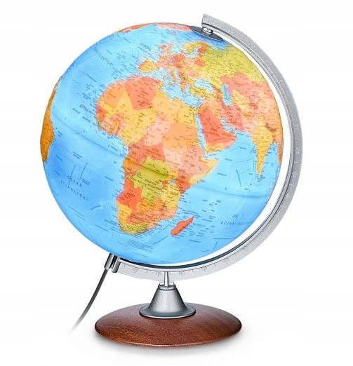 GLOBUS 3D TATTILE PLASTYCZNY PODŚWIETLANY FIZ/POL Bohater / Bajka Inny