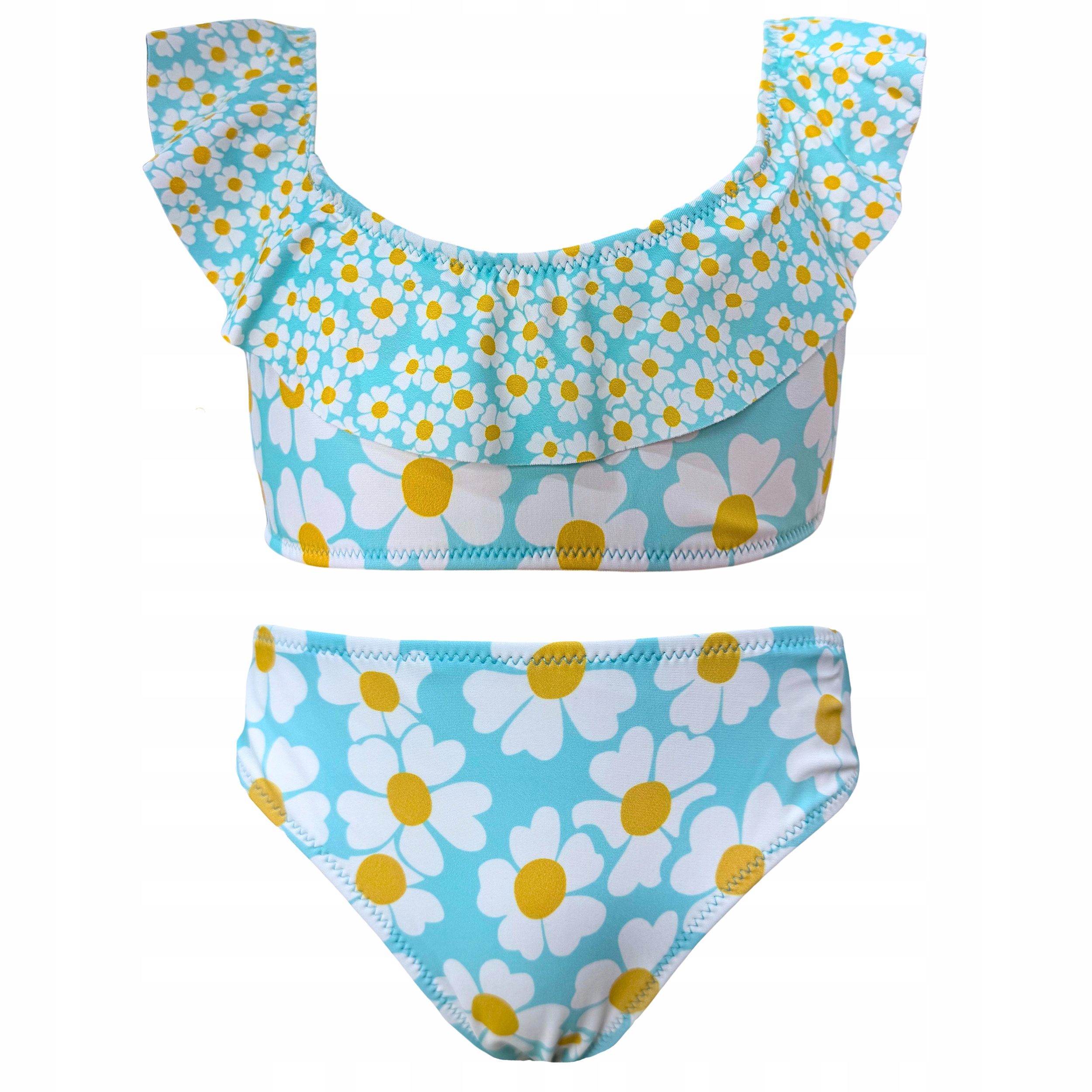 STRÓJ KĄPIELOWY DWUCZĘŚCIOWY DLA DZIEWCZYNKI KOMPLET BIKINI KOSTIUM 128-134