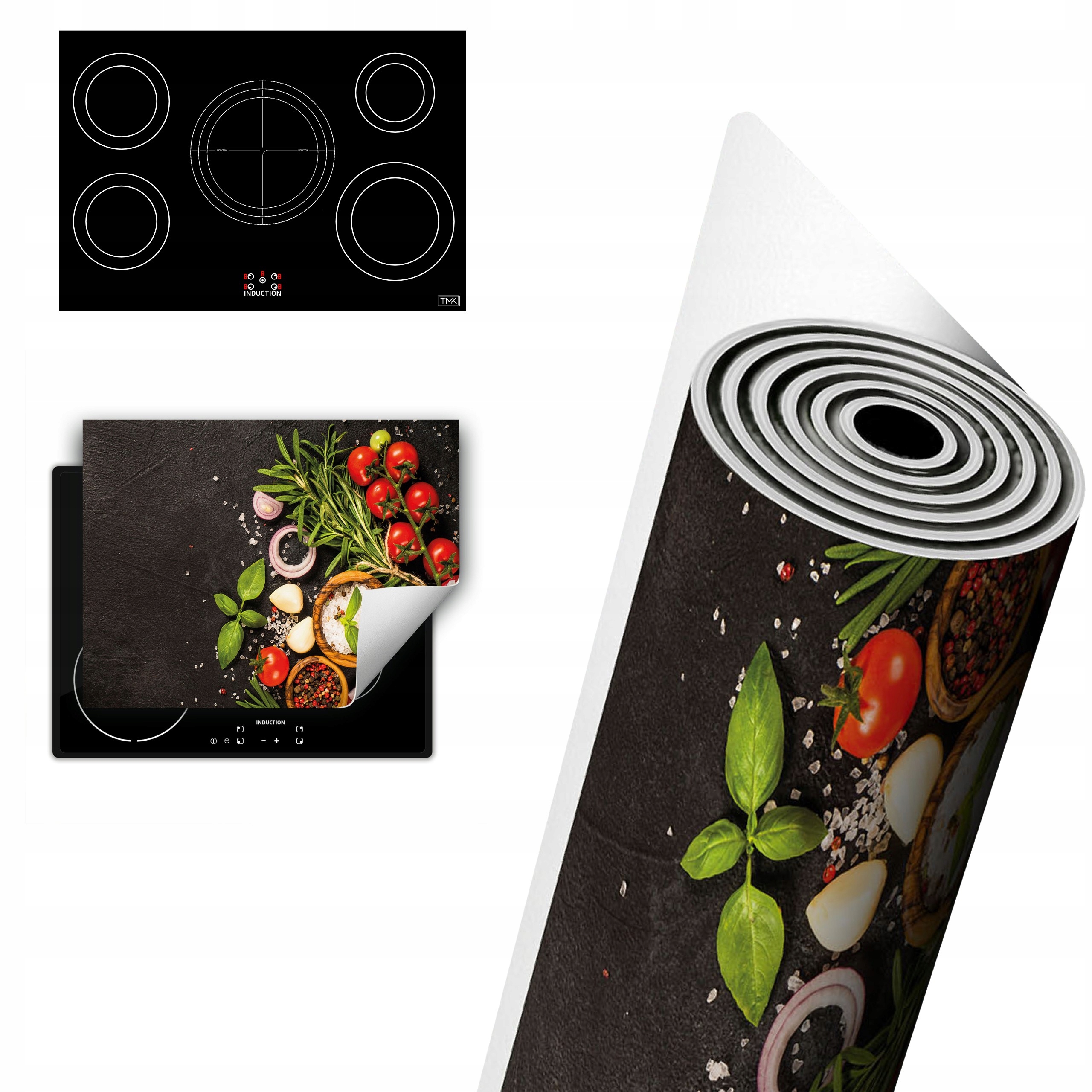 Vinylová Ochrana Na Indukci Desek 80x52 koření rajče