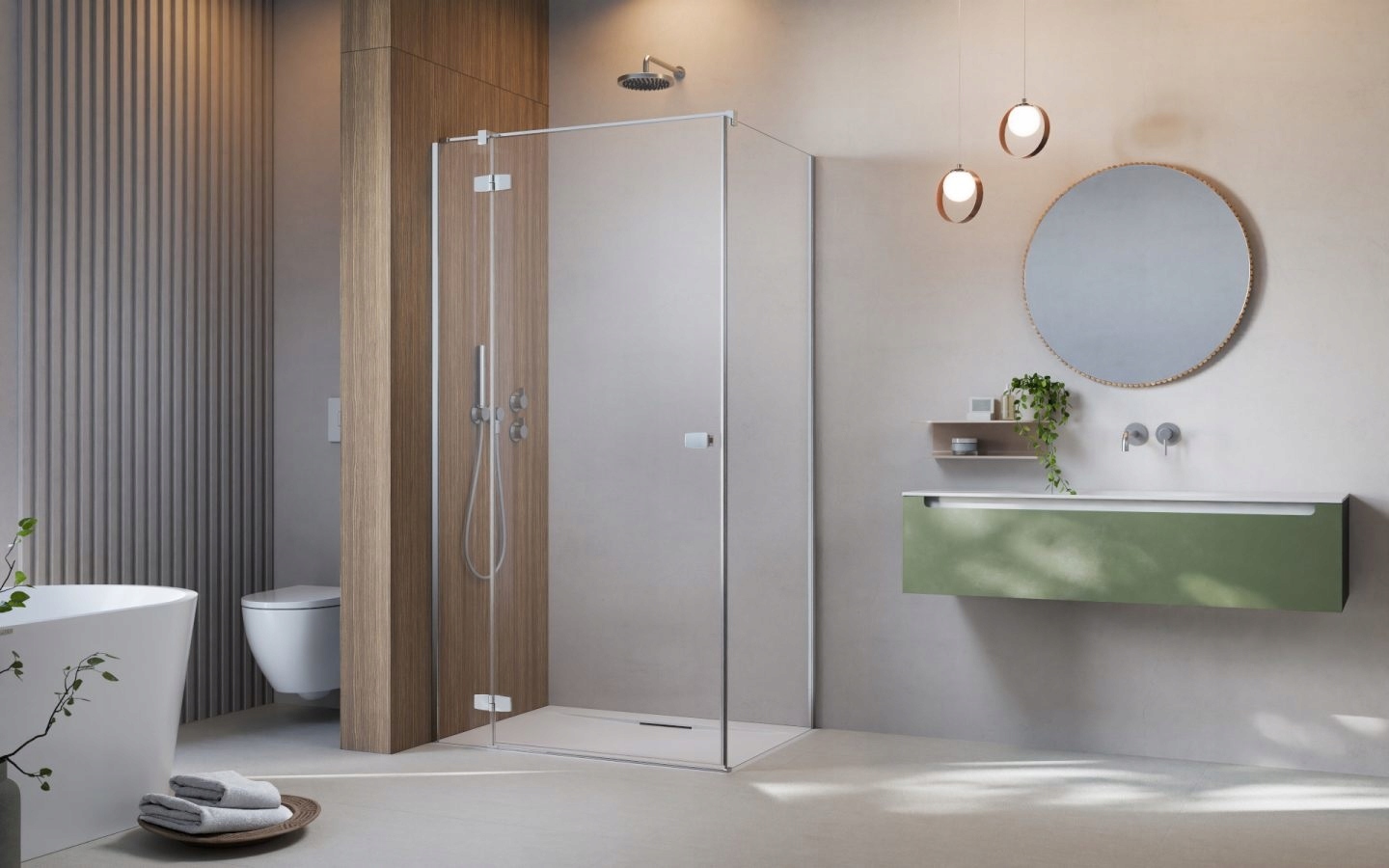 Kabina prysznicowa Fuenta KDJ 80x110x200 Chrom RADAWAY Szerokość 80 cm