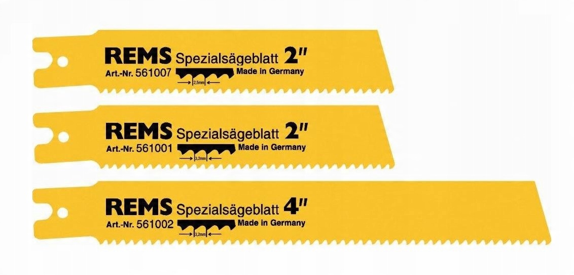 

Rems Brzeszczot Specialny 140mm Ząb 3,2mm Do Rur S