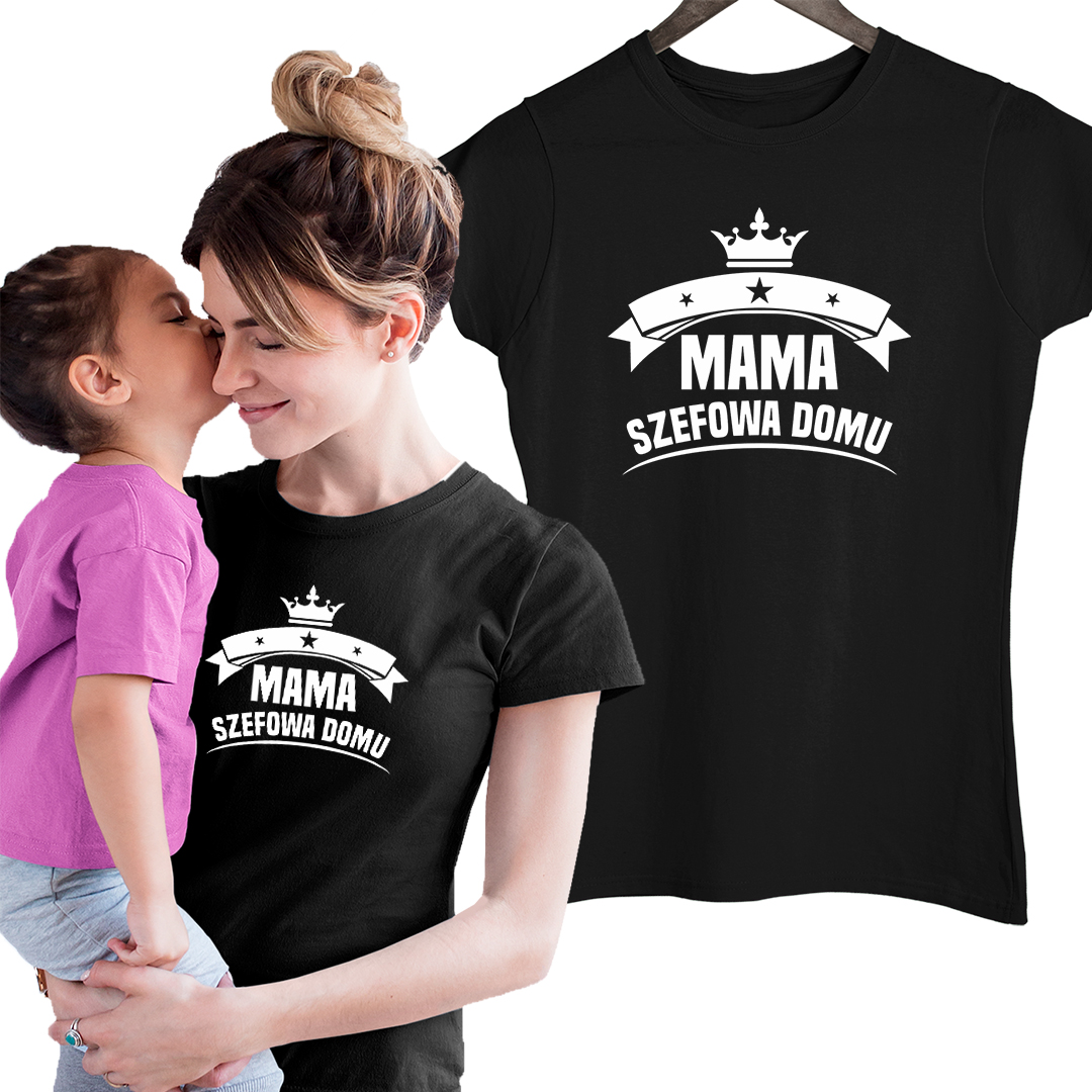 

Mama szefowa domu Śmieszna Koszulka Dla Mamy