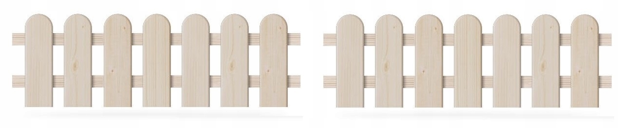 Drewniany płotek ogrodowy 100 x 30 cm W2 SZTACHETOWY świerkowy PALISADA Producent inna