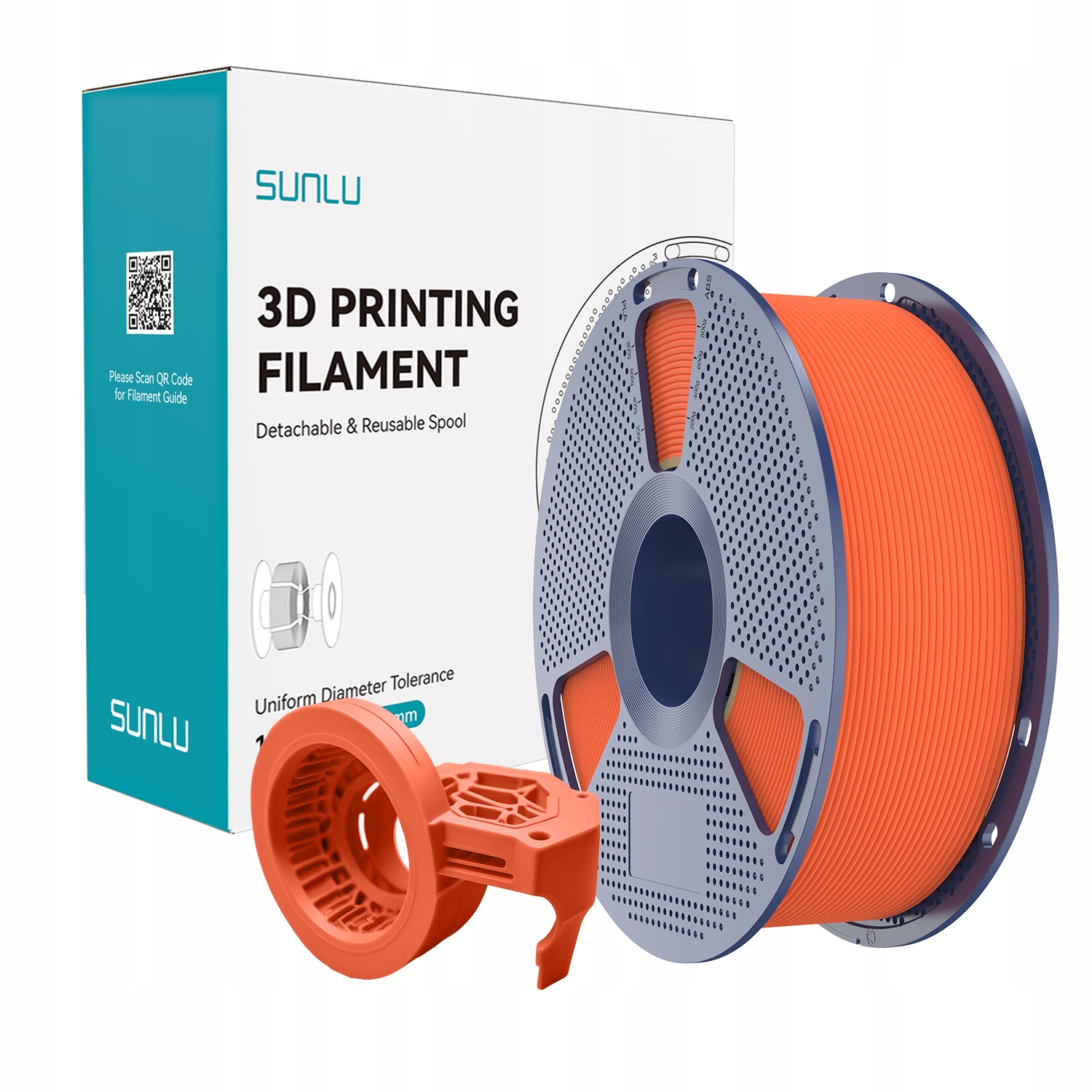 Filament PETG Sunlu 1,75 mm 1000 g pomarańczowy