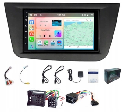 2 Din Autorádio Seat Altea Toledo 2004-2015 Android Rds Carplay Wifi Usb 4/64GB