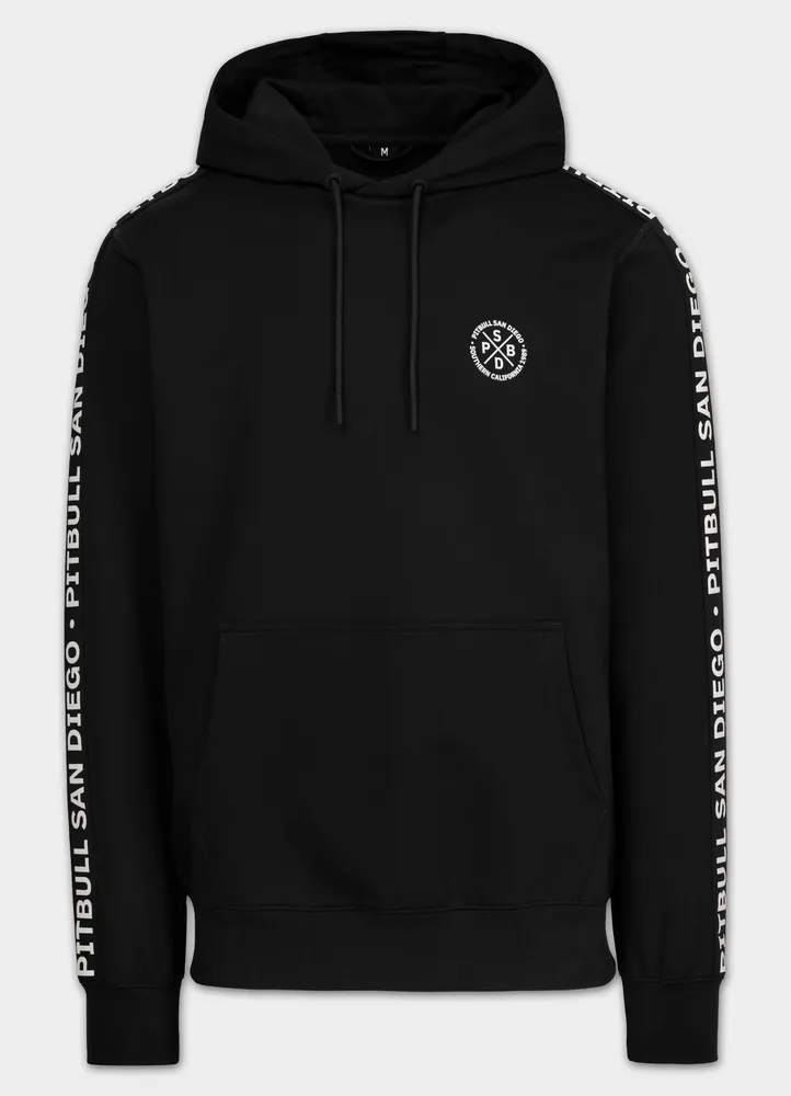 Pánská Mikina s kapucí Pitbull Tape Parker s měkkou vazbou klokanka 3XL