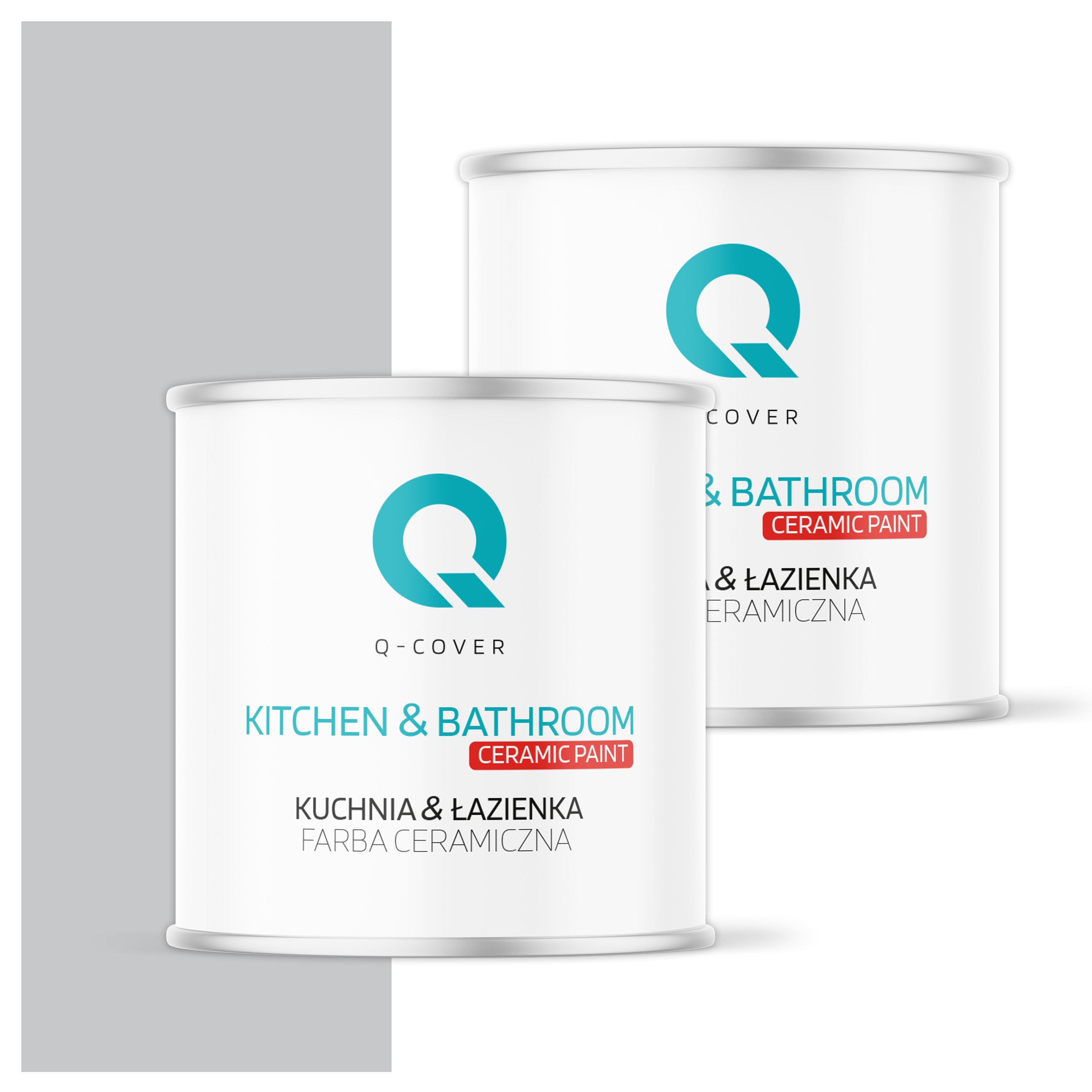 Farba do kuchyne a kúpeľne Umývateľná 2L Hlboká matná farba Šedá svetlá H1061