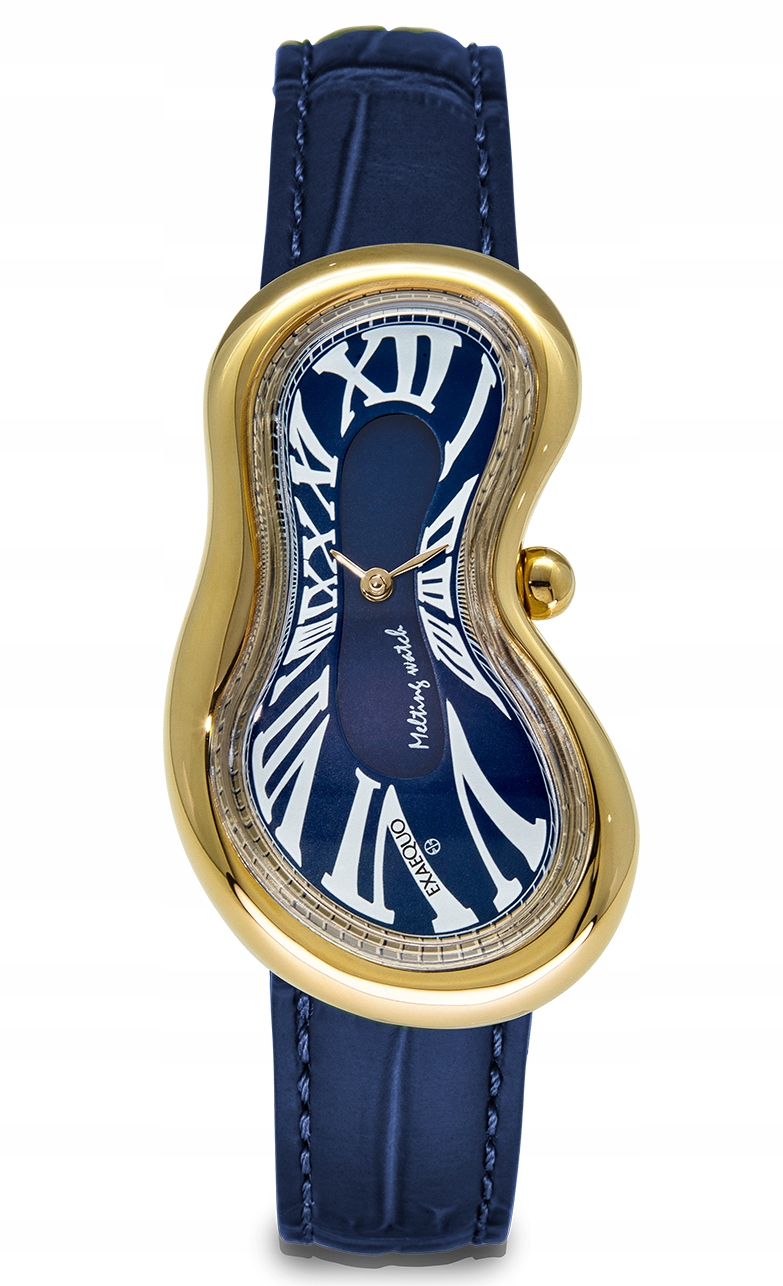 Nové Originální dámské hodinky Exaequo EX0002.0004 Melting Watch, modré