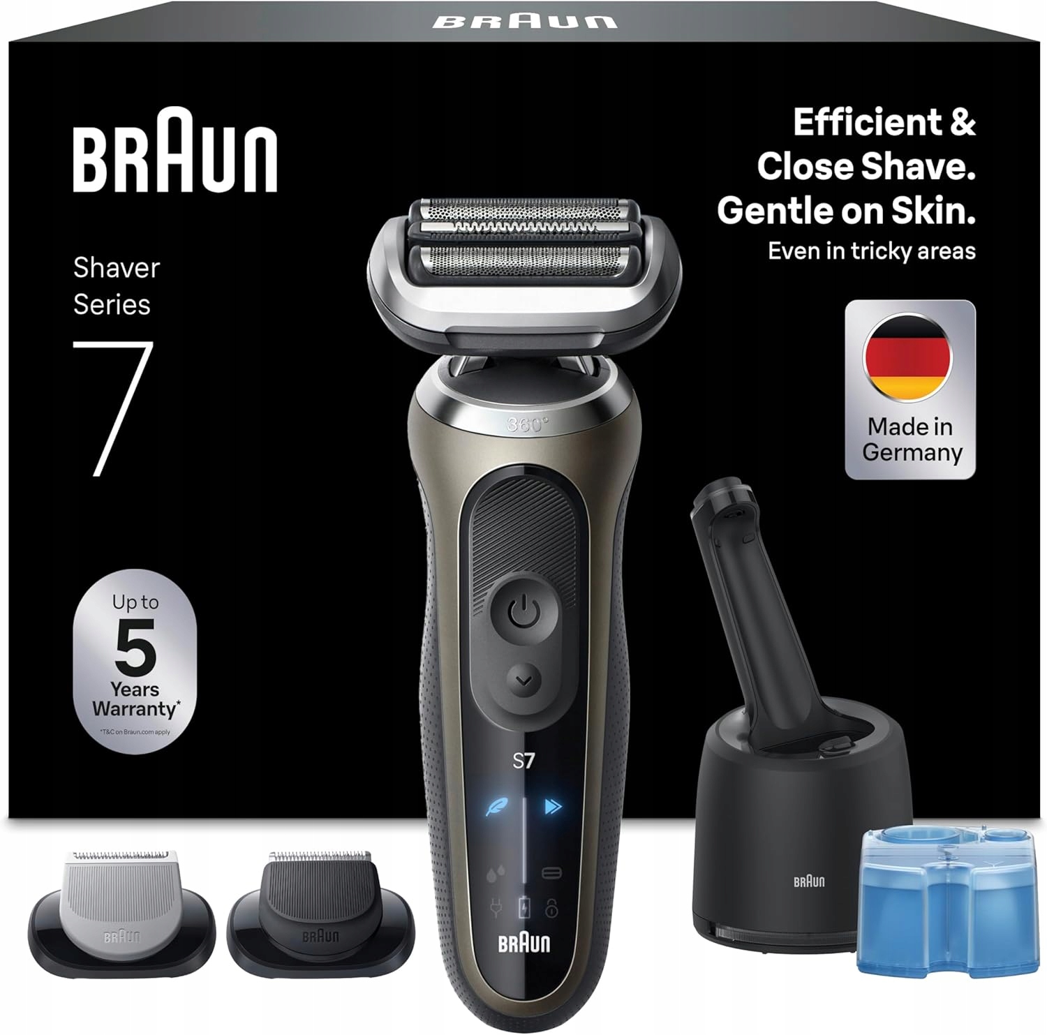Braun 7 Elektrický holiaci strojček SmartCare Wet Dry 4v1 60min Sada