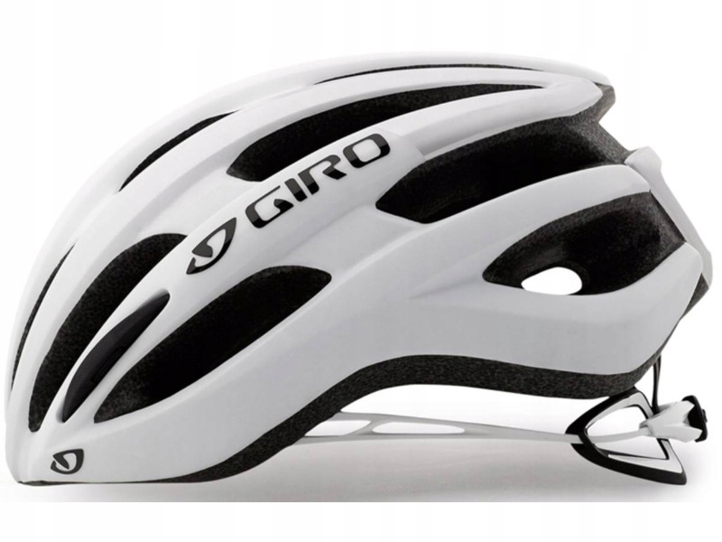 Kask rowerowy Giro Foray Biało-srebrny Szosowy (rozmiar S)