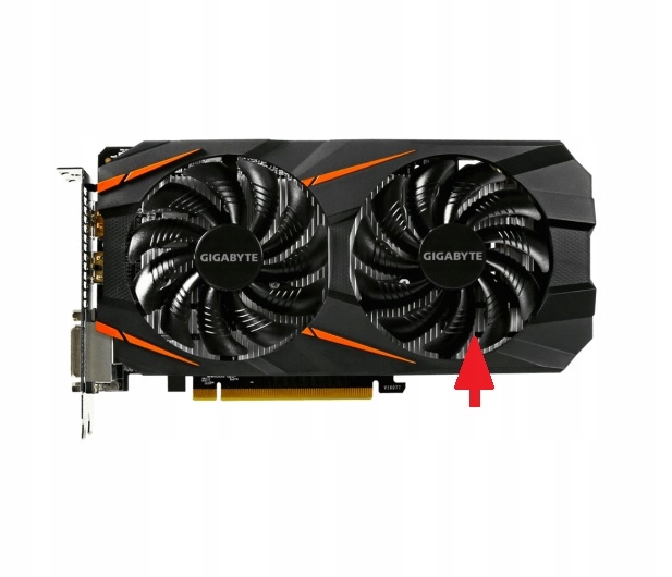 Wentylator Gigabyte GTX1050 GTX1060 GTX1070 RX580 RX570 88mm