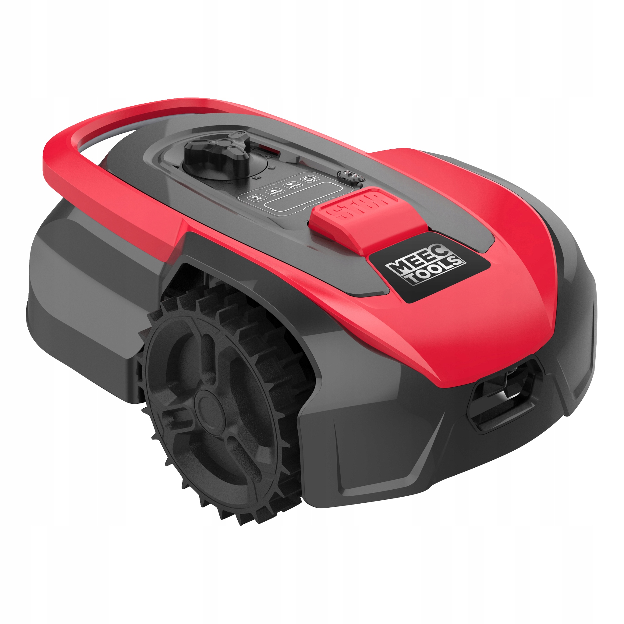 Kosiarka automatyczna Meec Tools na trawniku