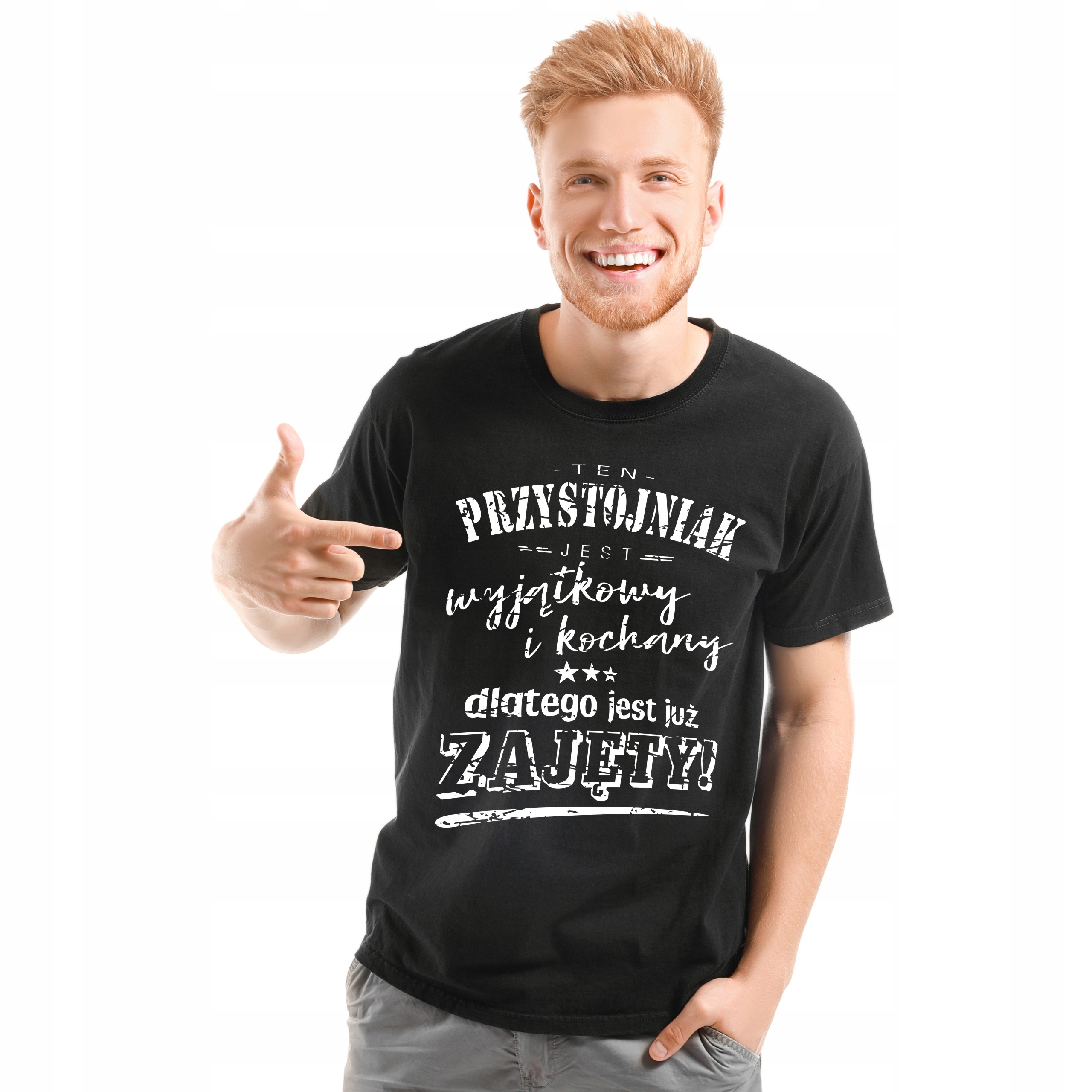 

Koszulka dla wyjątkowego faceta Zajęty t-shirt 3XL