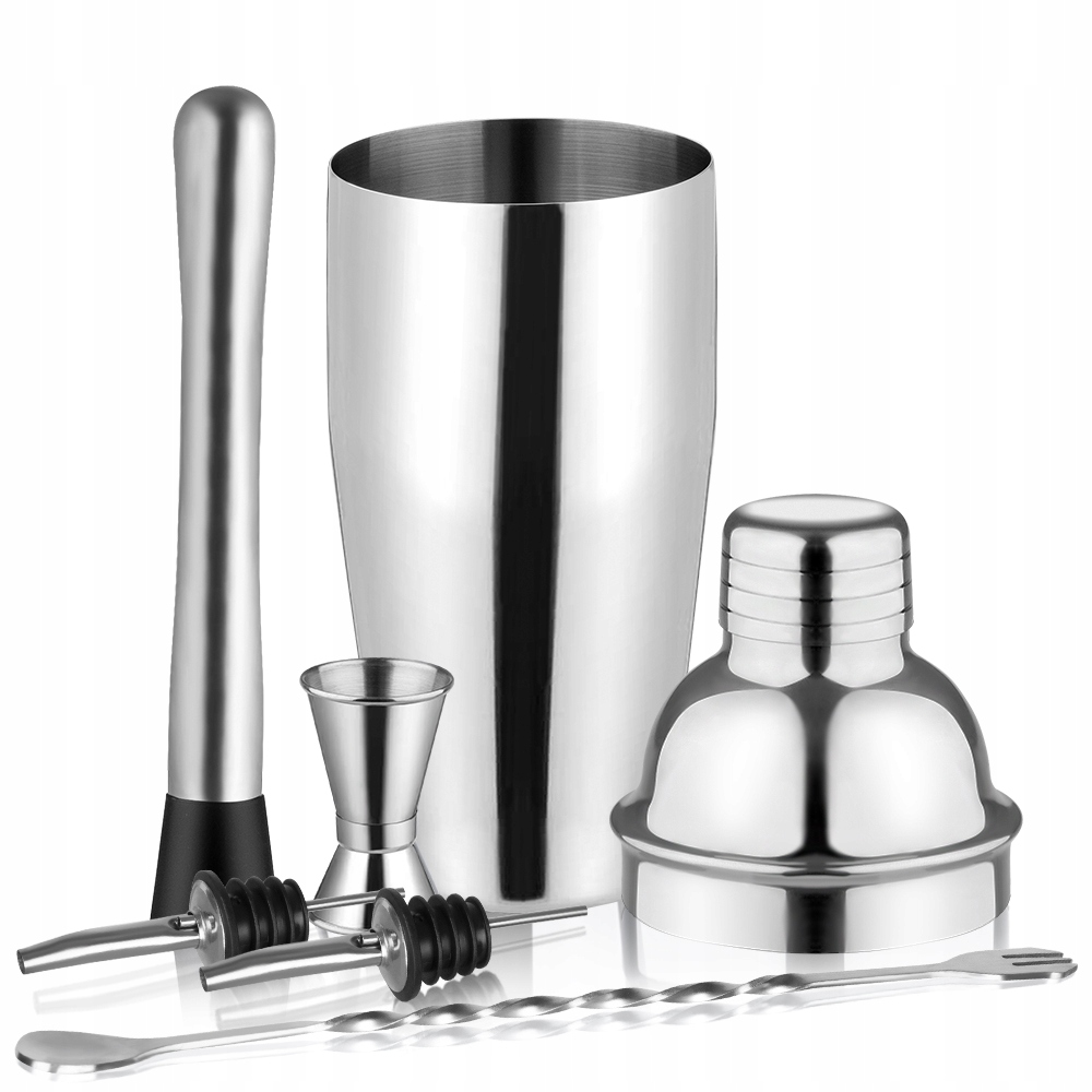 Zestaw barmański do drinków shaker 750 ml, 6 elem.