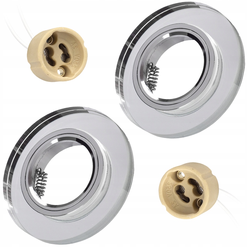 

2x Halogen Ramka Do Żarówek Oprawka Do Łazienki