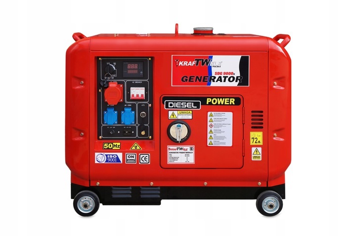 Generator agregat prądotwórczy diesel 9,5KVA 7,6KW 3F 400V SDG9000S 3F