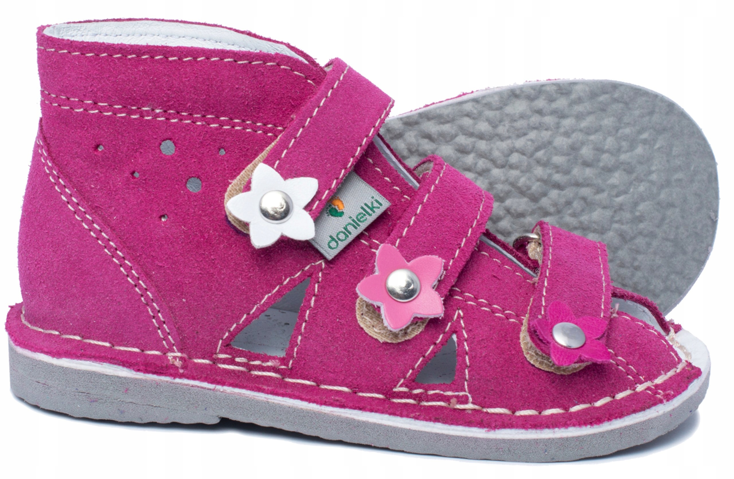 

Danielki Buty Kapcie Sandałki Profil R 22 Róż