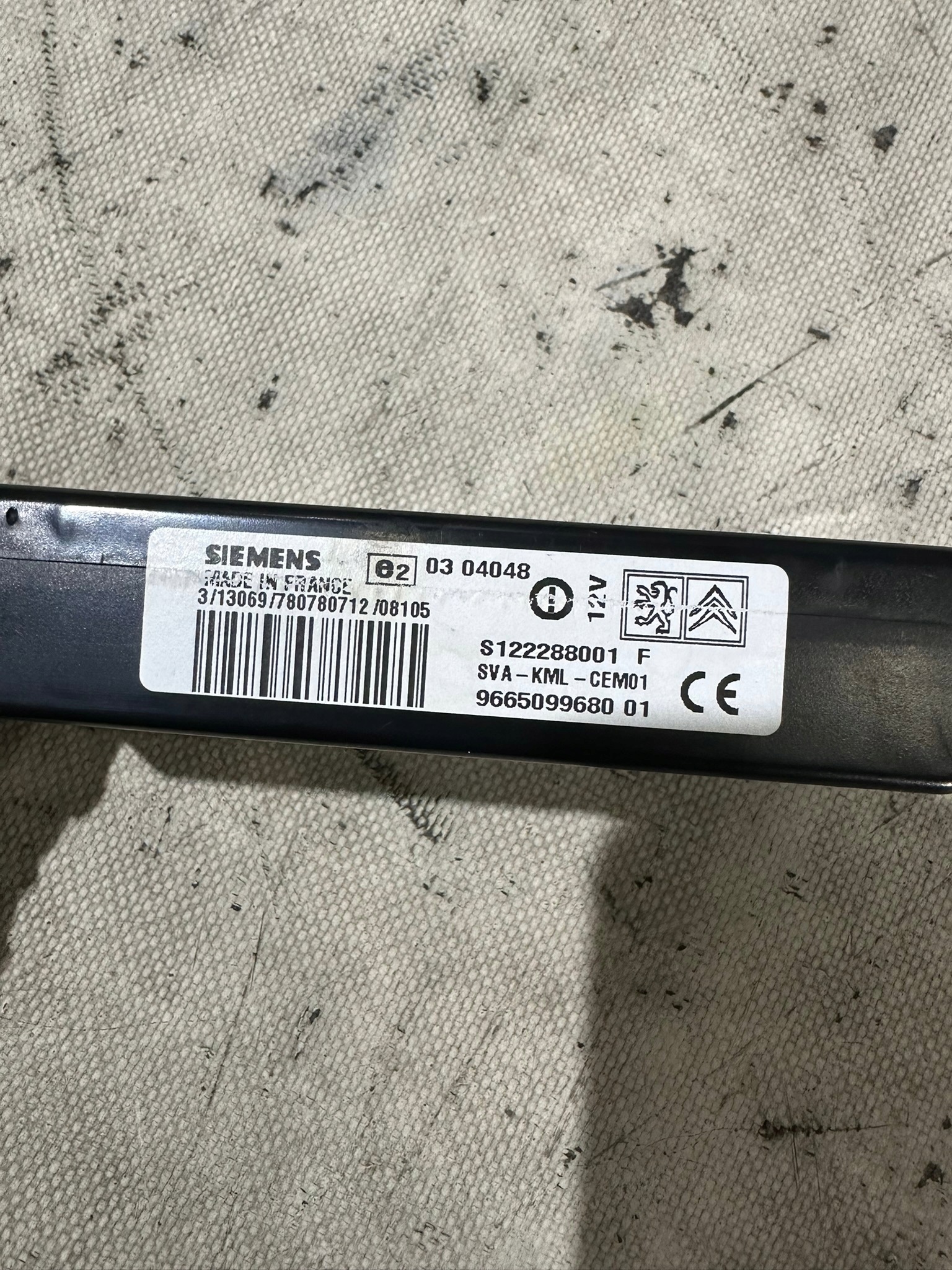 module control unit BLUETOOTH CITROEN C5 S122288001F 966509968001