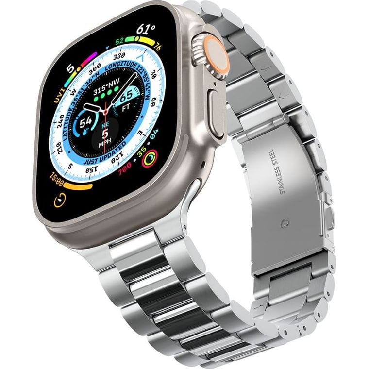 Pásek Spigen pro Apple Watch 49/46/45/44 mm, náramek z oceli, odolný