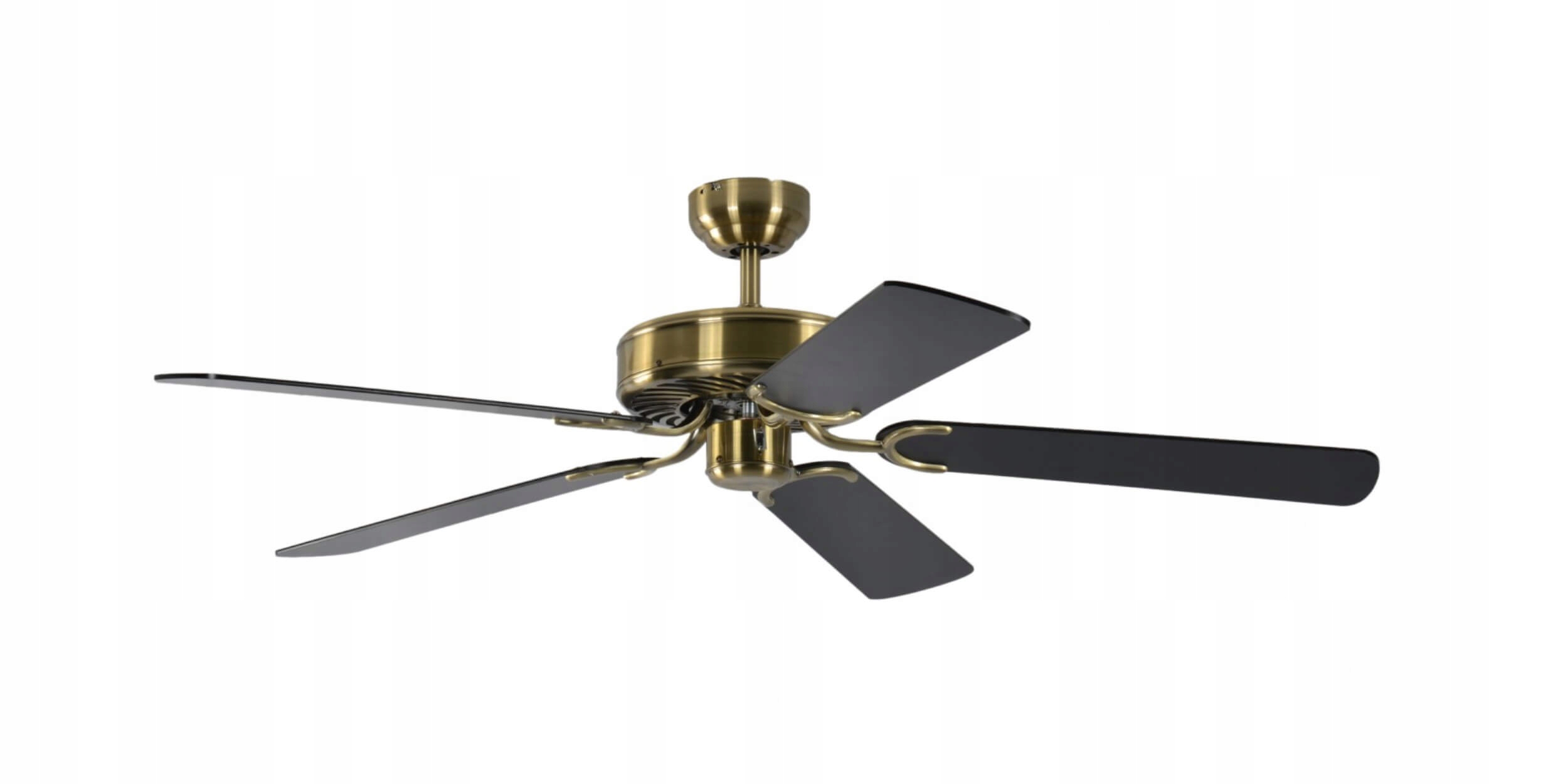 Stropní ventilátor Potkuri mosaz černý 132 cm