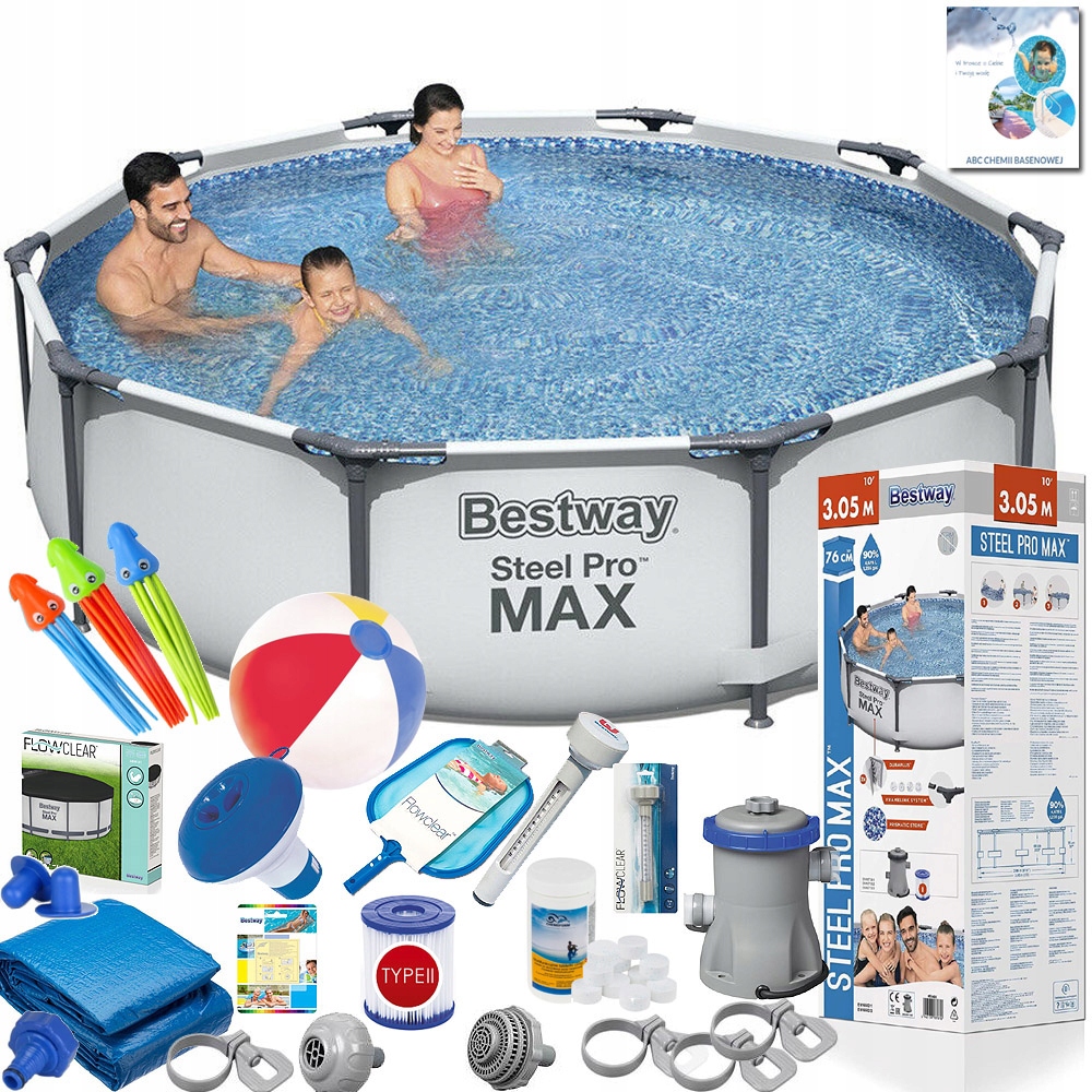 

Basen Ogrodowy Stelażowy Bestway 305x76 Max 22w1