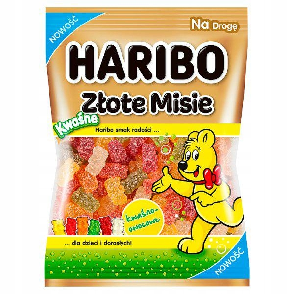 30 Sztuk Haribo Żelki 85G Złoty Kwaśne