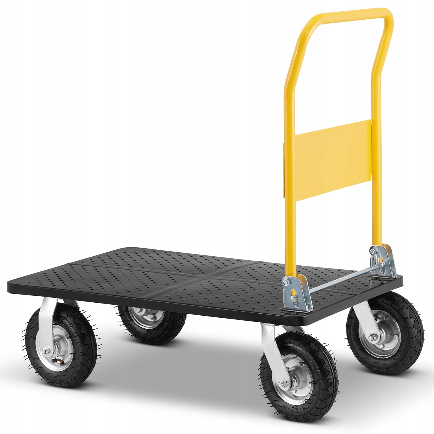 Wózek magazynowy transportowy składany pompowane koła HIGHER PRO 300kg LH10-300-P — 14