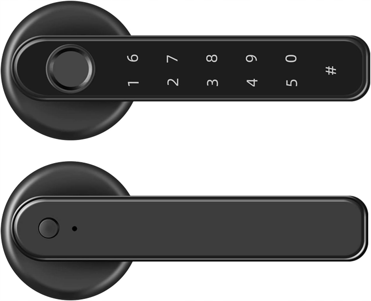 Elektronický zámek dveří Klika na Kód Otisk prstu Zámek Bluetooth