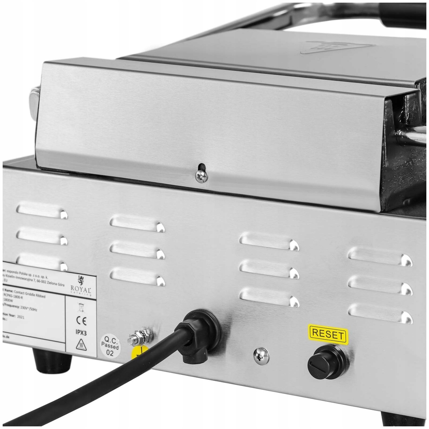 Grill kontaktowy 1800W Royal Catering RCPKG-2200-R Marka Royal Catering