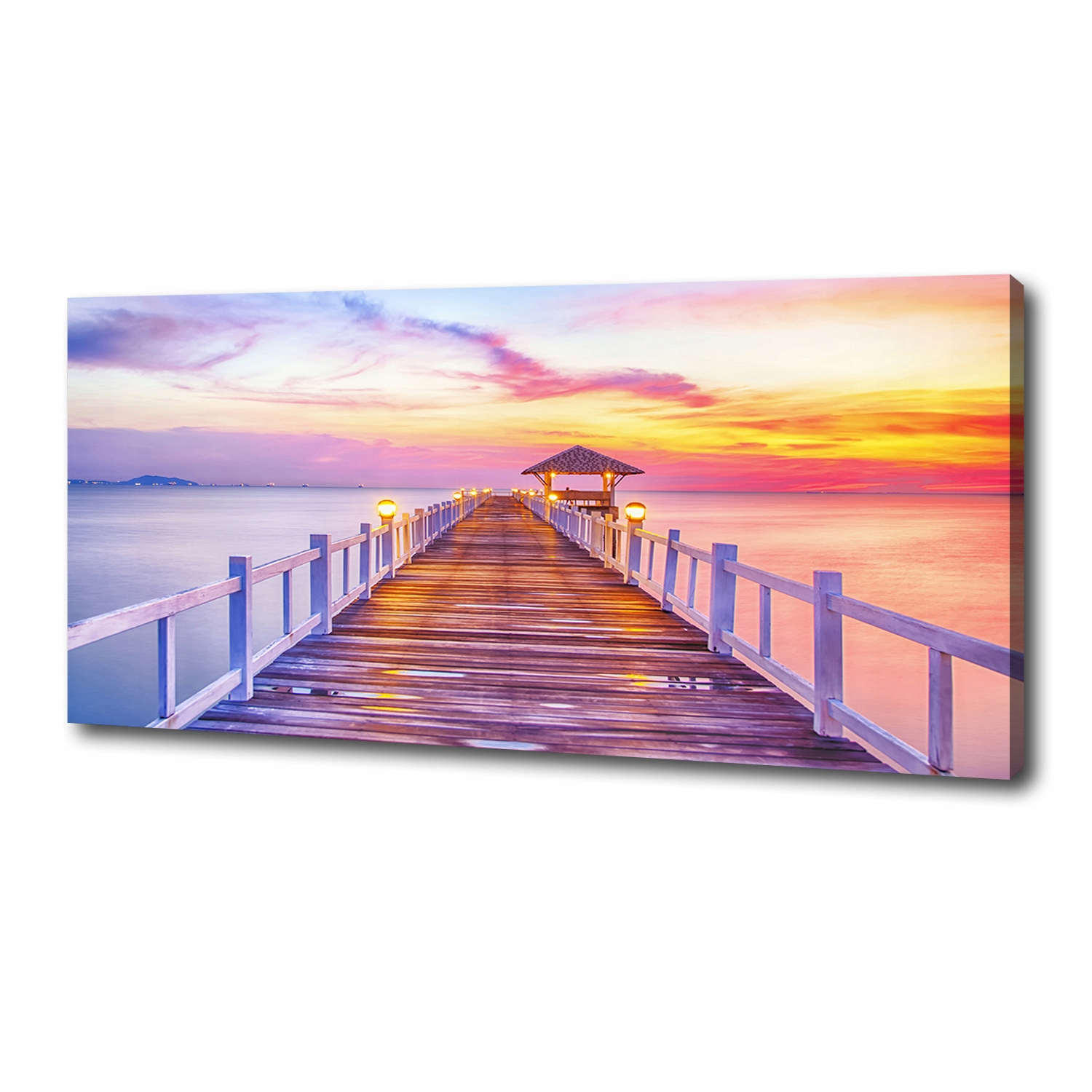 

Foto obraz na płótnie Drewniane molo 125x50 cm