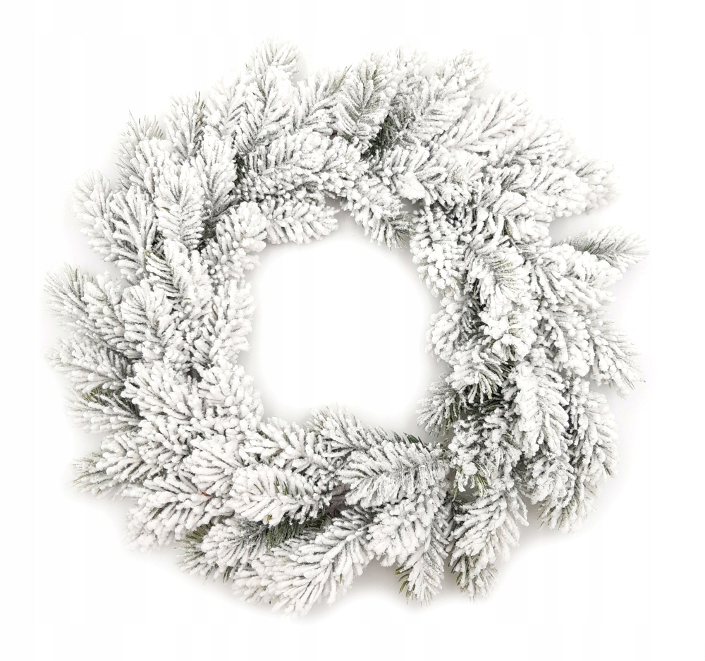 WIENIEC ŚWIĄTECZNY OŚNIEŻONY STROIK 40 cm GIRLANDA