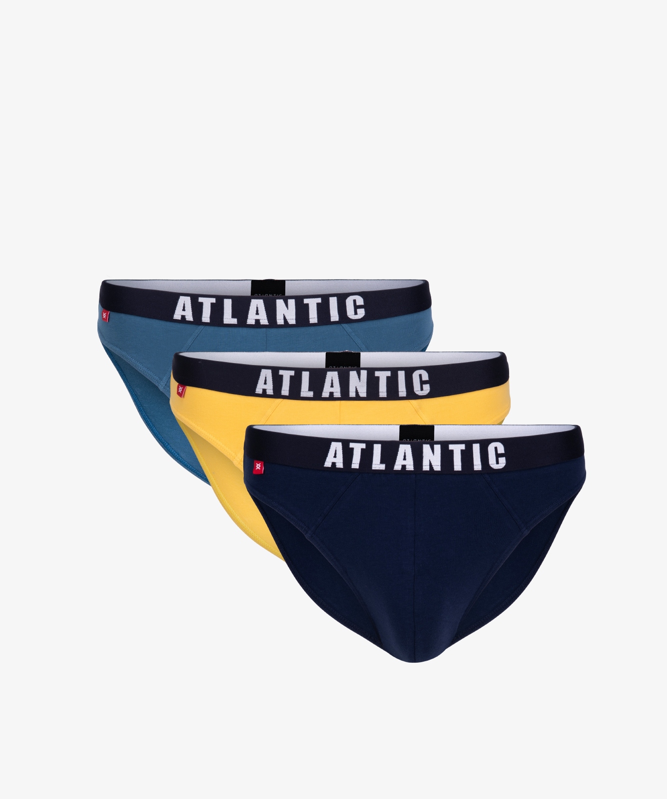 

3-PACK Solid Slipy męskie Atlantic 3MP-094 r. S