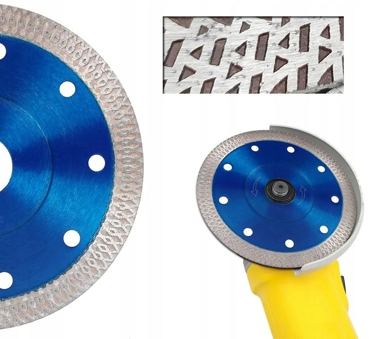 TARCZA DIAMENTOWA DO CIĘCIA GRESU NA KĄTÓWKĘ 115MM PŁYTEK DO SZLIFIERKI Marka TurboTools