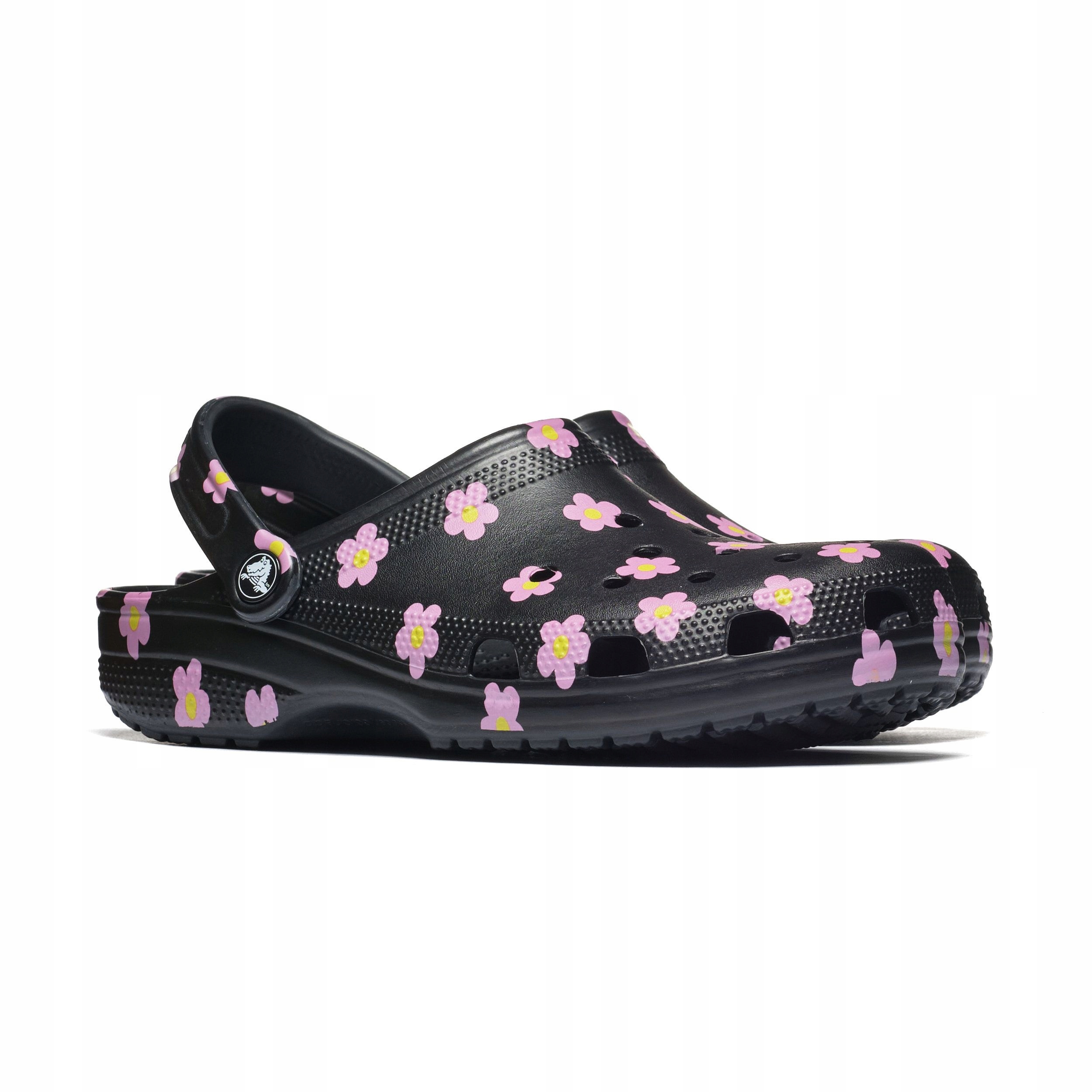 Klapki Crocs Classic Flower Clog K Czarny 37-38 Dziecięce