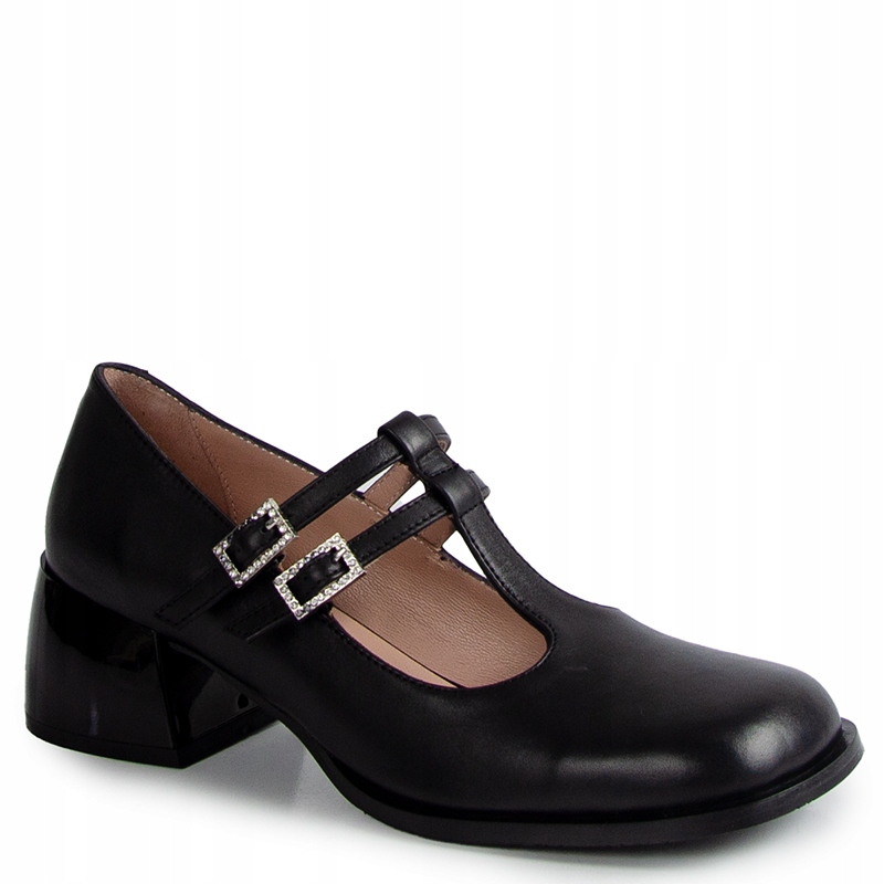 Boccato 692.5034 Černé Kožené Lodičky S Pásky 40